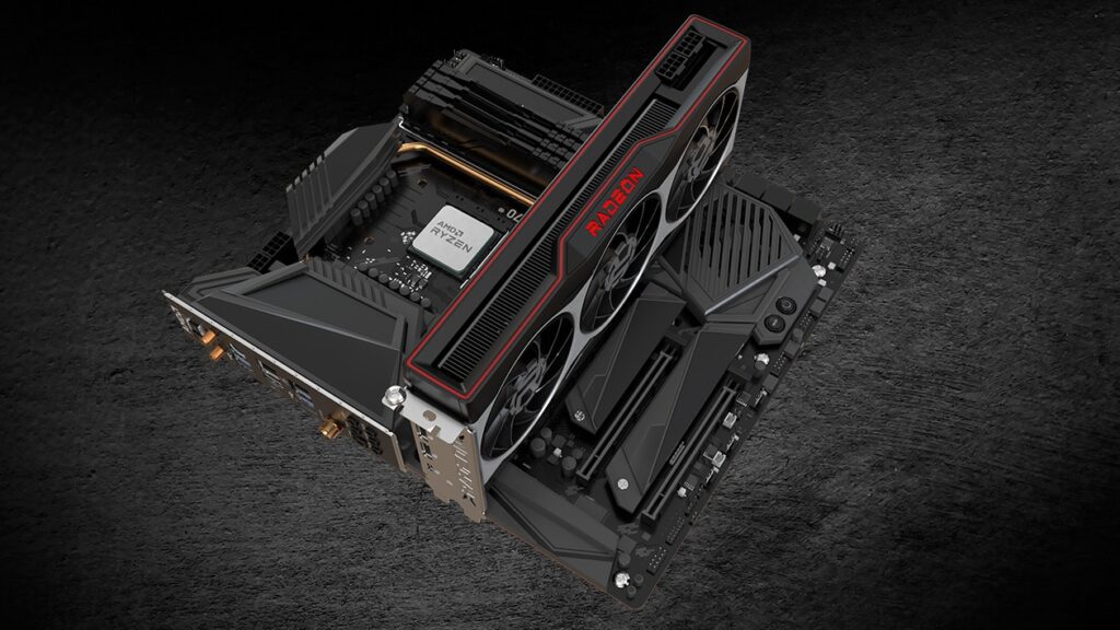 Karta graficzna AMD Radeon z procesorem AMD Ryzen