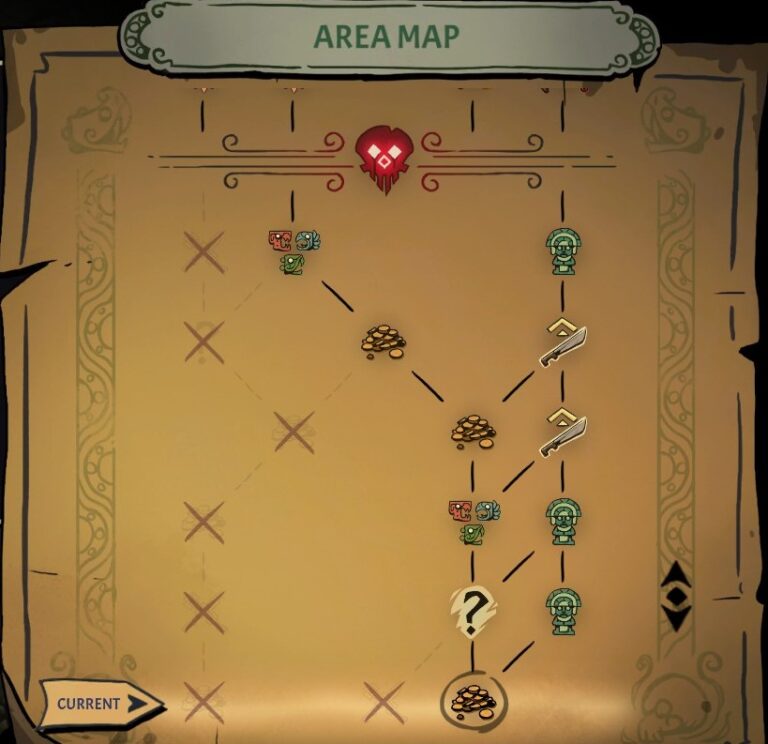 Mapa z gry Curse of the Dead Gods