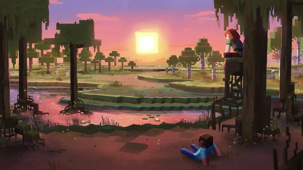 Obraz promujący aktualizację The Wild Update w grze Minecraft