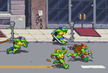 Wojownicze żółwie ninja Leonardo, Donatello, Raphael i Michelangelo w TMNT: Shredder’s Revenge
