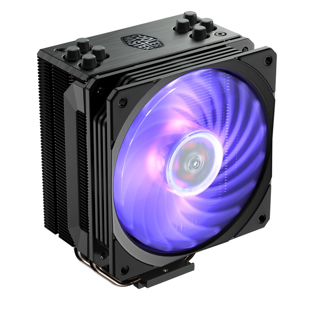 Chłodzenie Cooler Master Hyper 212 RGB Black Edition z fioletowym podświetleniem RGB