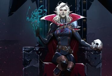 Poradnik V Rising i postać wampirzycy promująca grę