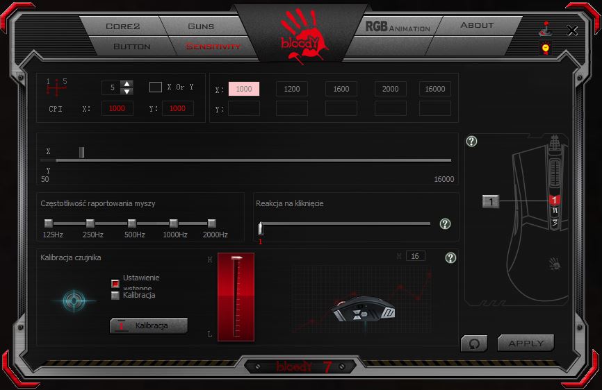 A4Tech Bloody W90 Pro recenzja myszy oprogramowanie