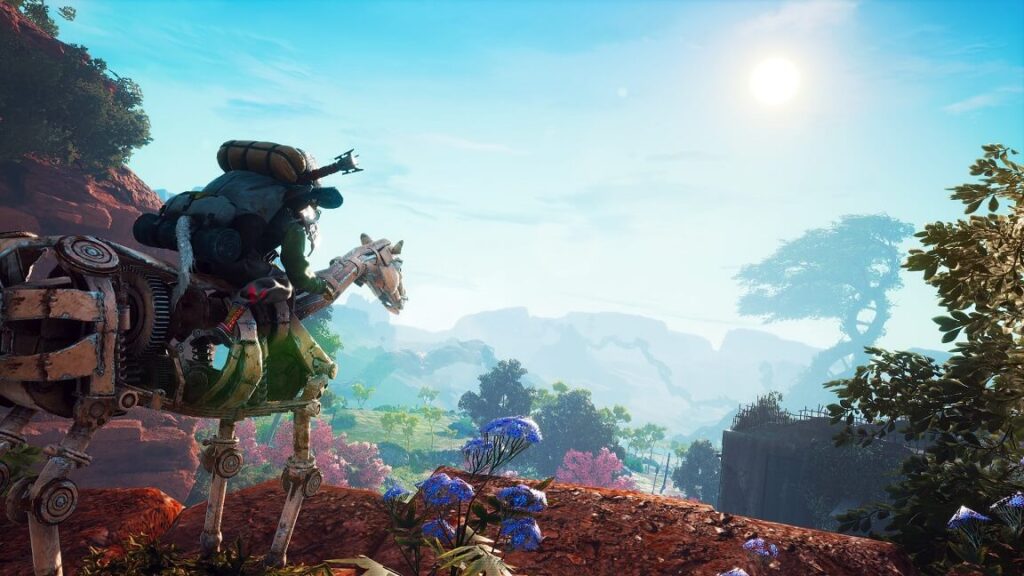 Krajobraz z gry Biomutant