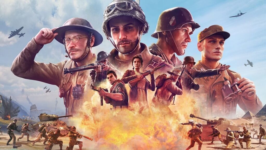 Żołnierze na okładce gry Company of Heroes 3
