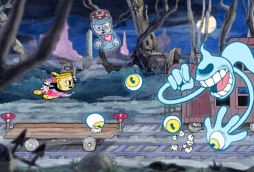 Walka z bossem w grze Cuphead: The Delicious Last Course