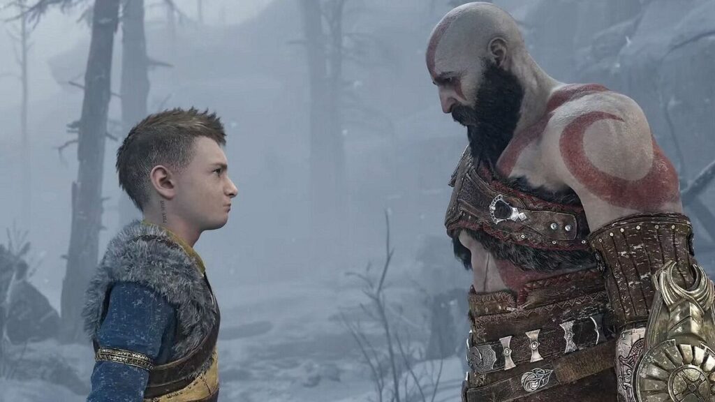 Kratos i Atreus w God of War Ragnarök