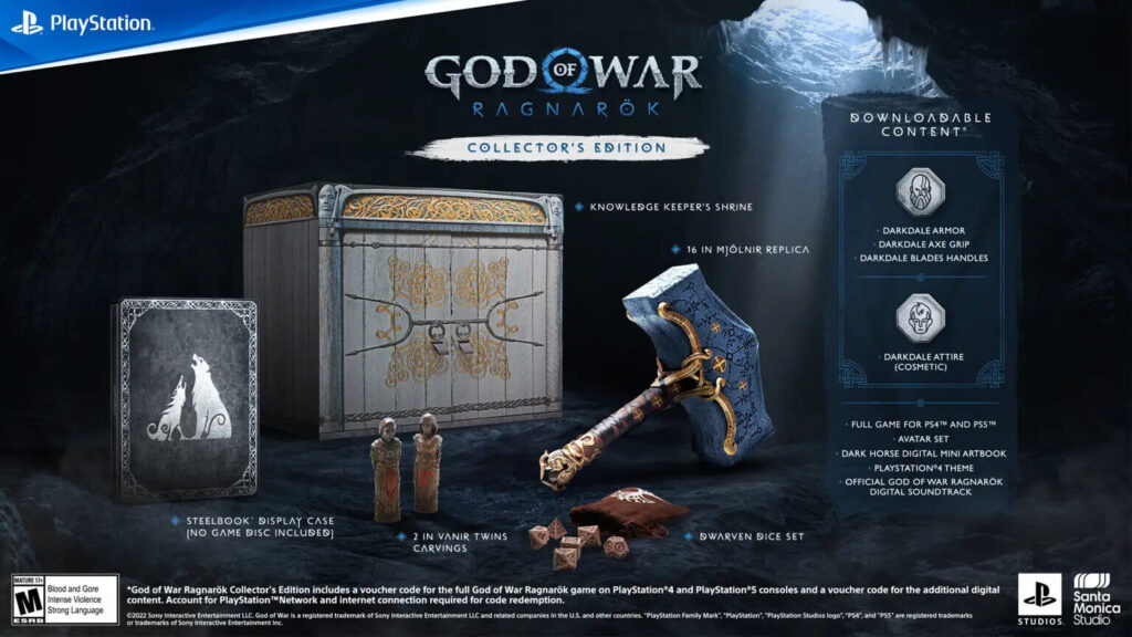 Zawartość Collector's Edition gry God of War: Ragnarok