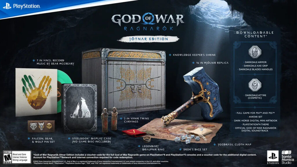 Zawartość Jotnar Edition gry God of War Ragnarok