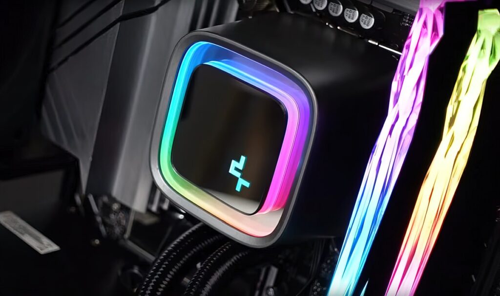 Chłodzenie DeepCool LS320 LS520 LS720 zamontowane w obudowie