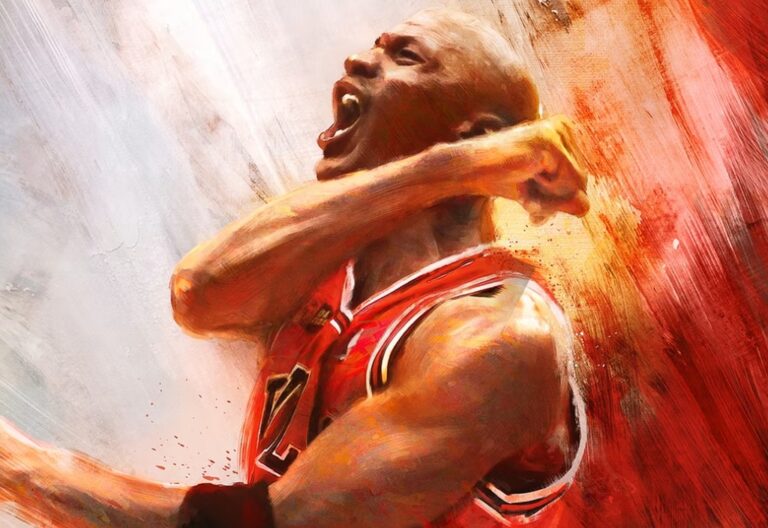 Michael Jordan Triumfuje