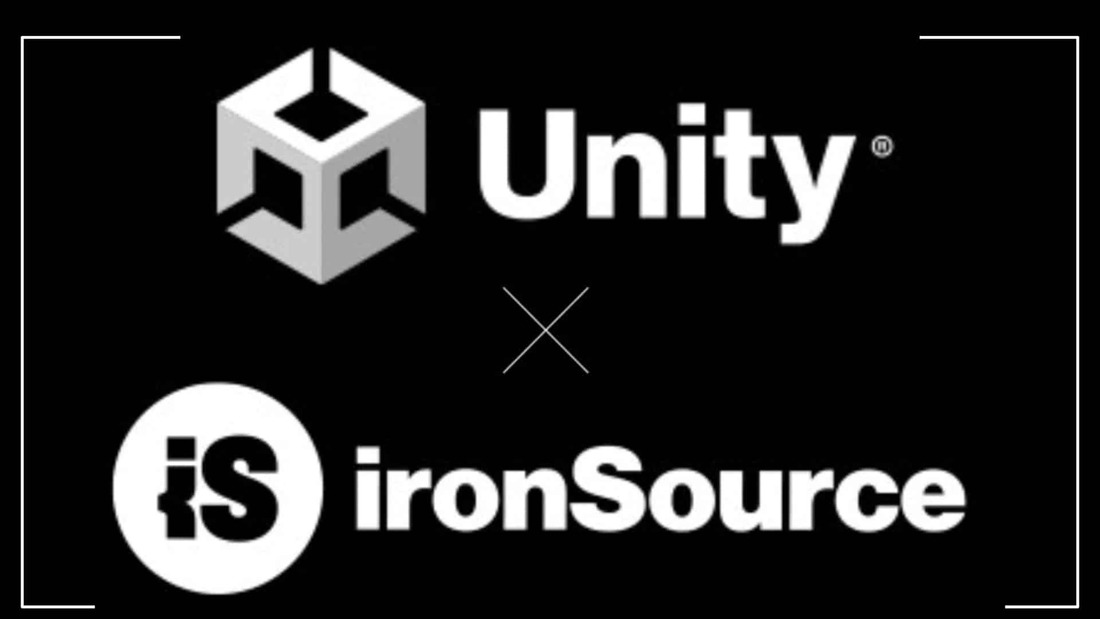 Grafika przedstawiające fuzje Unity z Ironsource