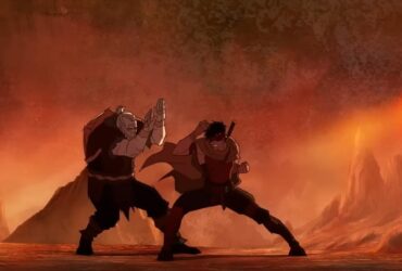 Kuai Liang (Sub-Zero) oraz Kenshi w trakcie treningu w Mortal Kombat Legends: Snow Blind