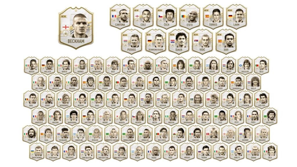 Karty Ikon dostępne w FIFA 22