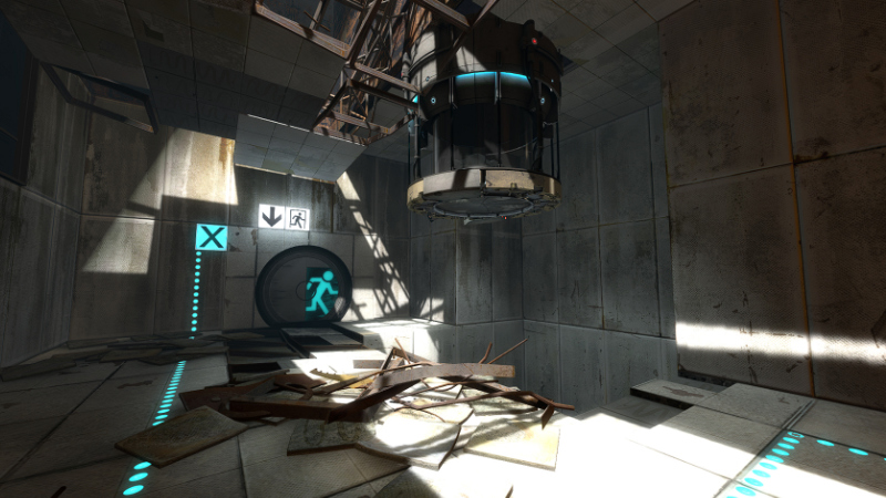 Jeden z pokojów testowych Portal 2