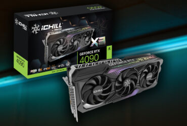 Prezentacja karty graficznej i pudełka INNO3D RTX 4090 ICHILL X3
