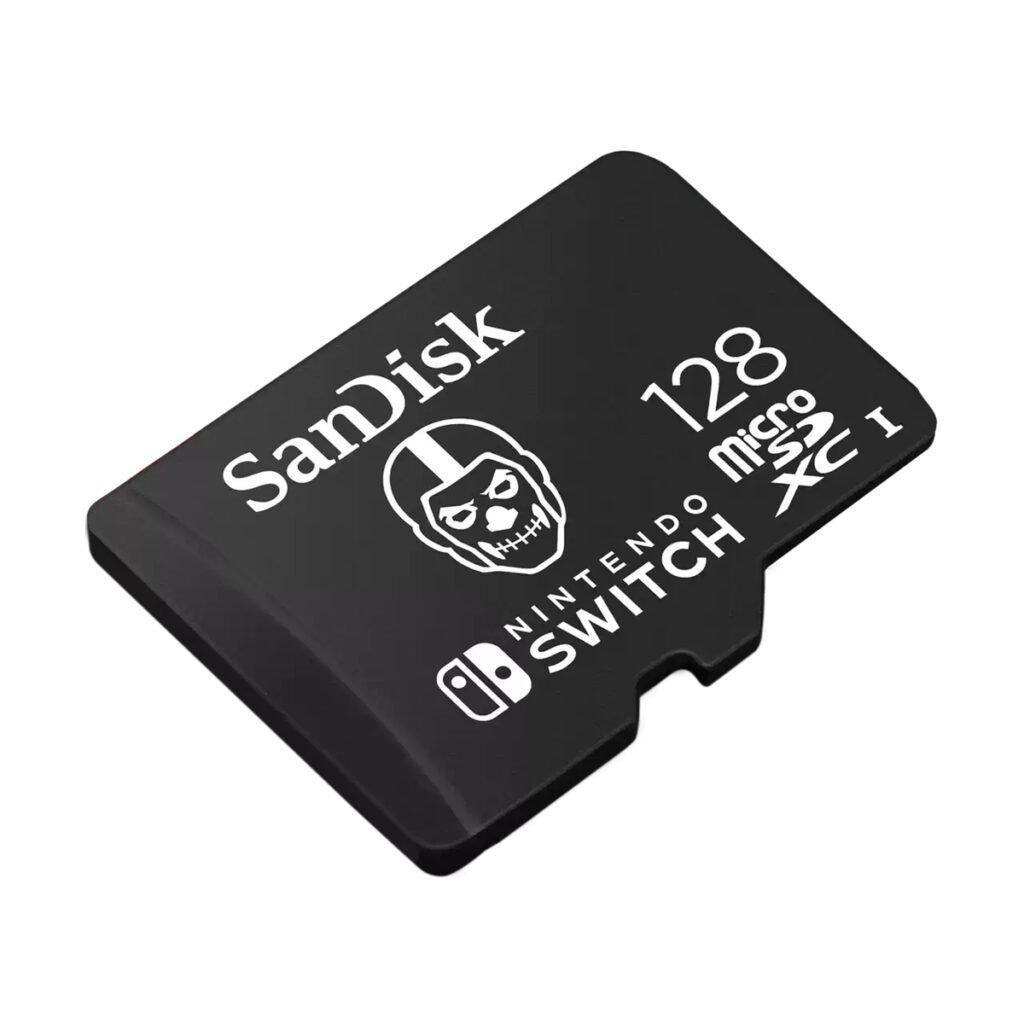 Prezentacja karty pamięci 128 GB microSDXC Sandisk licencjonowana grą Fortnite