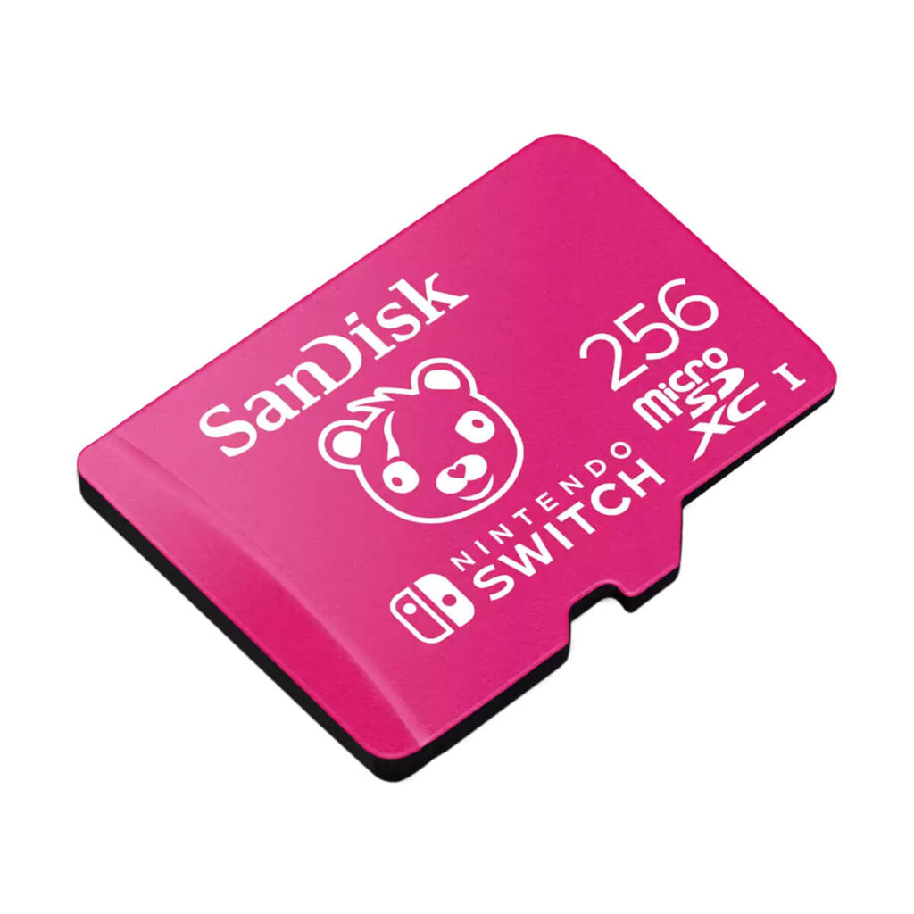 Prezentacja karty pamięci 256 GB microSDXC Sandisk licencjonowana grą Fortnite