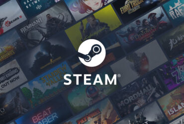 Logo Steam i przykładowe gry