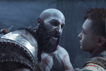 Kratos rozmawia z Atreusem