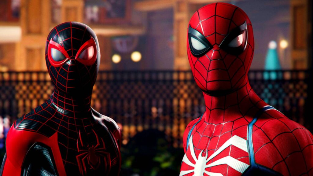 Miles Morales i Peter Parker z Marvel's Spider-Man 2