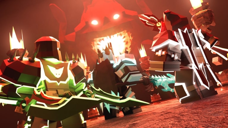 Screen z trybu Dungeon Quest w Roblox.