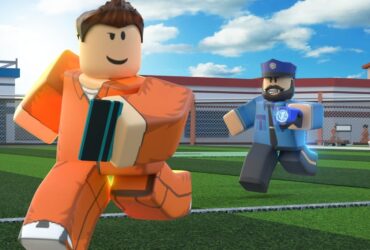 Screen z trybu Jailbrake w Roblox.