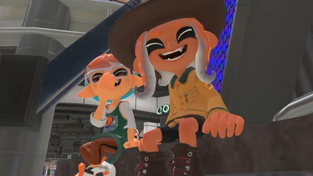 Śmiejące się postacie z Splatoon