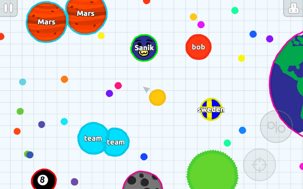 Rozgrywka w Agario