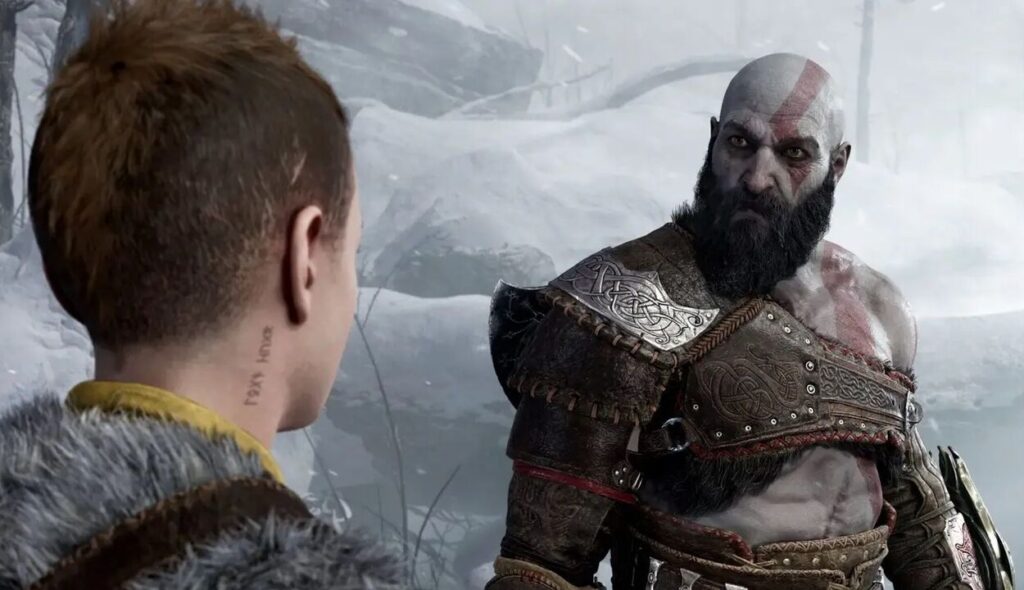 Screen z gry God of War Ragnarok.