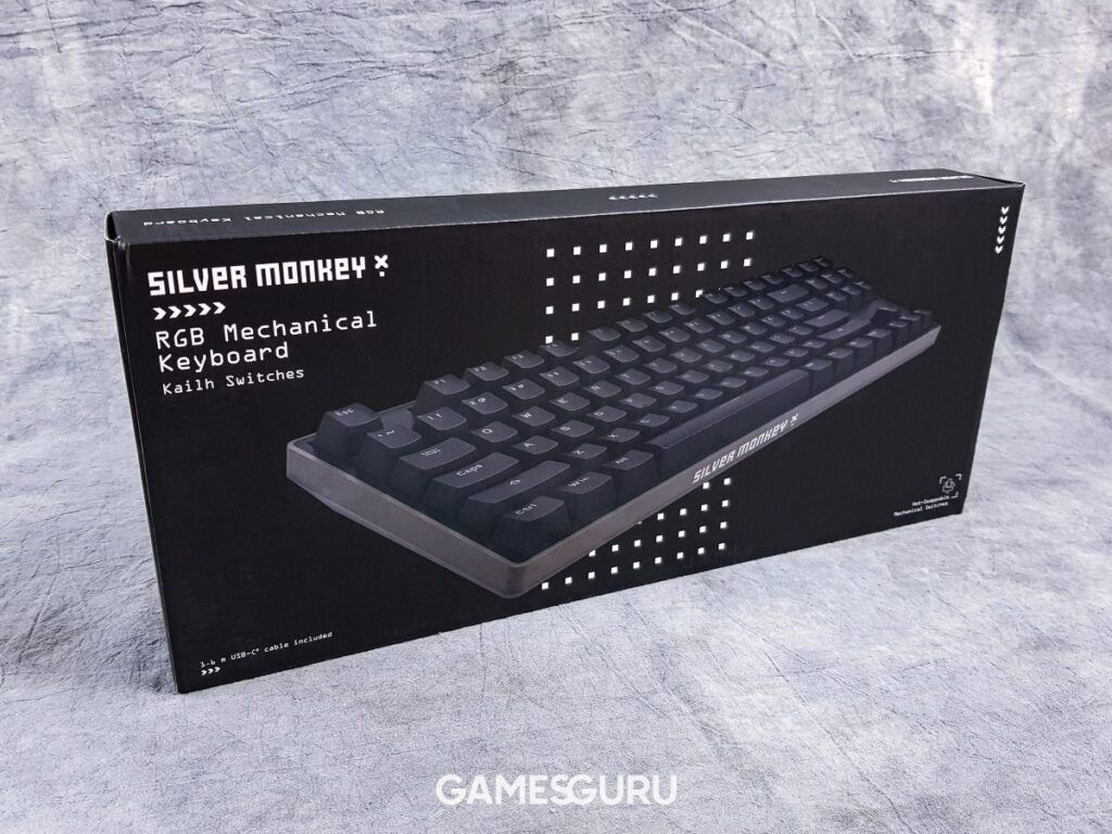 Test klawiatury Silver Monkey X SMGK1000 - przód kartonowego opakowania