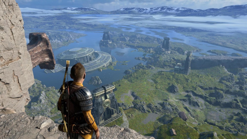 Widok z muru otaczającego Asgard