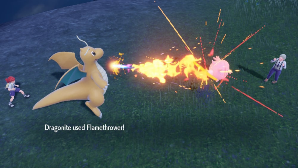 Ognisty atak Dragonite'a