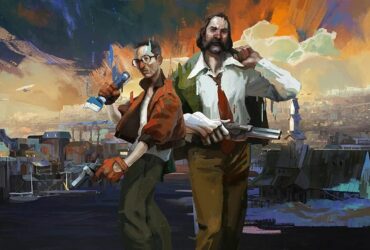 Harry Du Bois i Kim Kitsuragi na grafice promocyjnej Disco Elysium