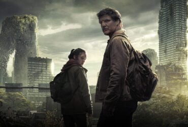 Joel i Ellie z serialu The Last of Us w zniszczonym mieście