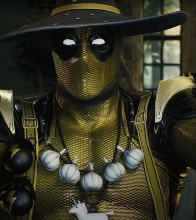Deadpool w złotym stroju na teaserze DLC do Marvel’s Midnight Suns