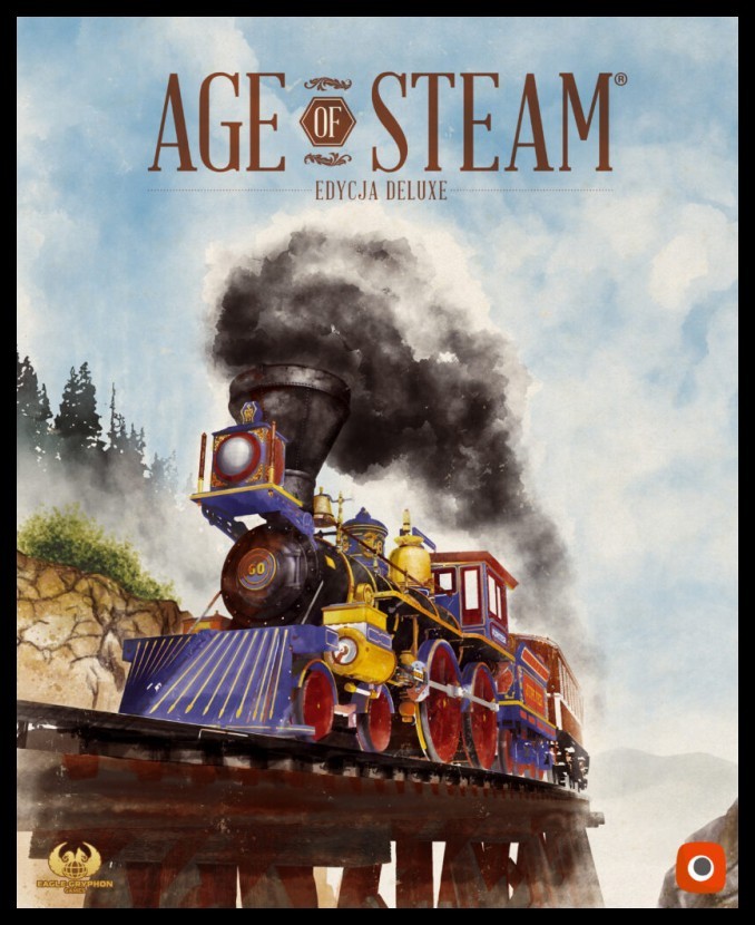 Okładka planszówki Age of Steam edycja deluxe