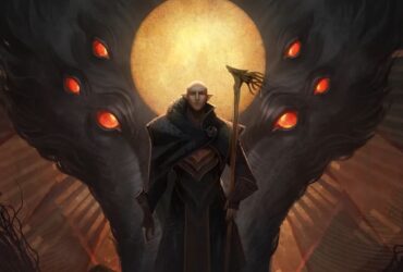 Mag Solas na grafice promocyjnej Dragon Age: Dreadwolf