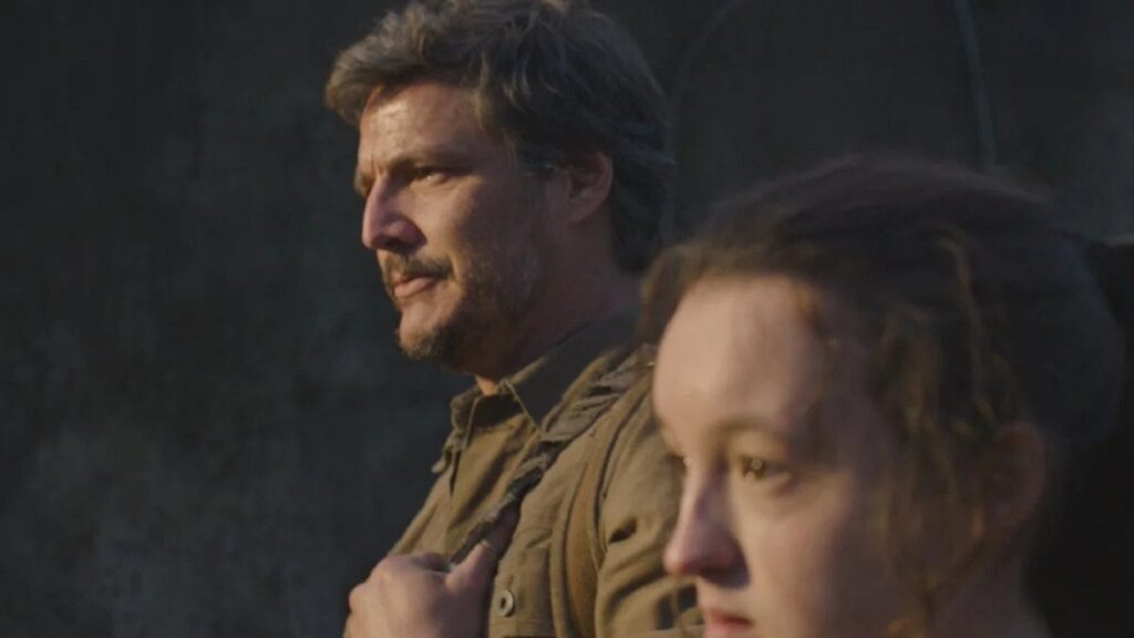 Pedro Pascal i Bella Ramsey jako Joel i Ellie w serialu The Last of Us