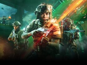 Trzech żołnierzy na obrazku reklamowym czwartego sezonu Battlefield 2042