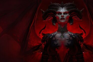 Lilith, czerwone tło