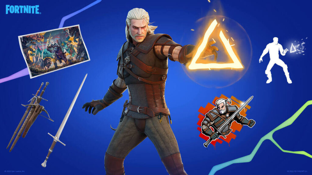Zestaw Wiedźmina w Fortnite