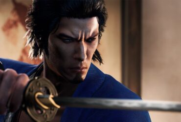 Sakamoto Ryoma z kataną w Like a Dragon: Ishin!