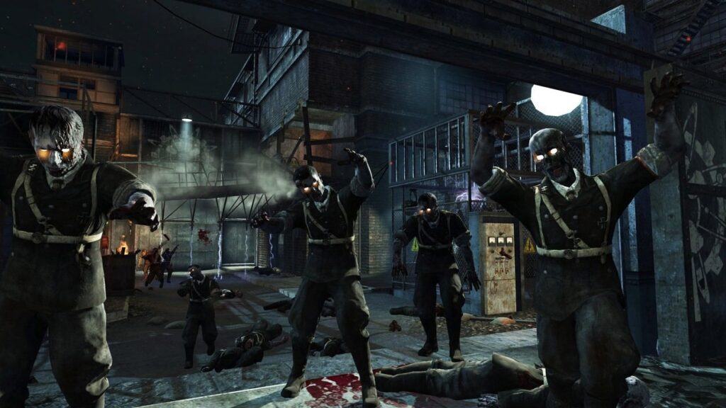Zombie atakujące gracza w Call of Duty: Black Ops 3
