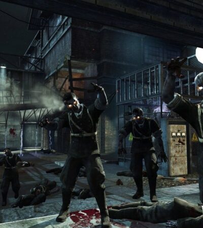 Zombie atakujące gracza w Call of Duty: Black Ops 3