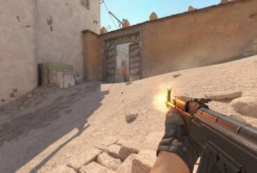 Gracz strzelający z AK-47 w Counter-Strike 2