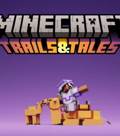 Baner reklamowy aktualizacji Trails & Tales do Minecrafta