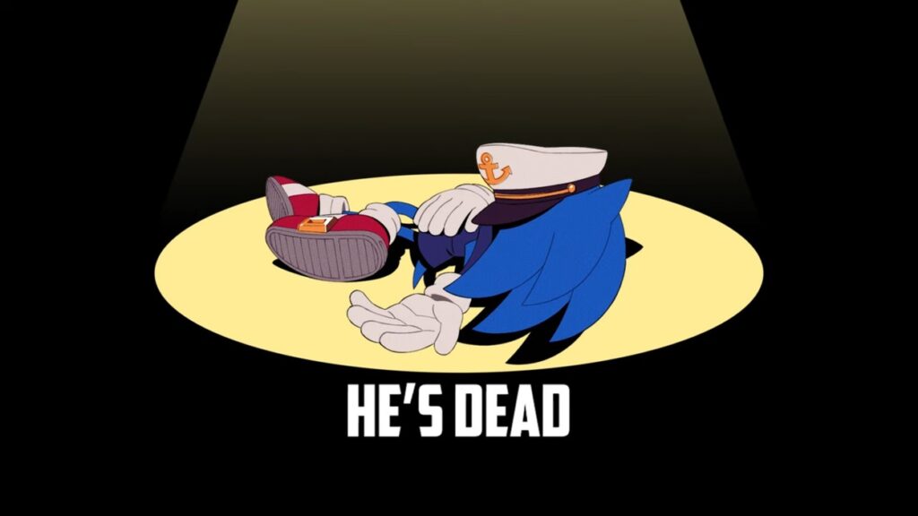 Martwy Sonic w The Murder of Sonic the Hedgehog