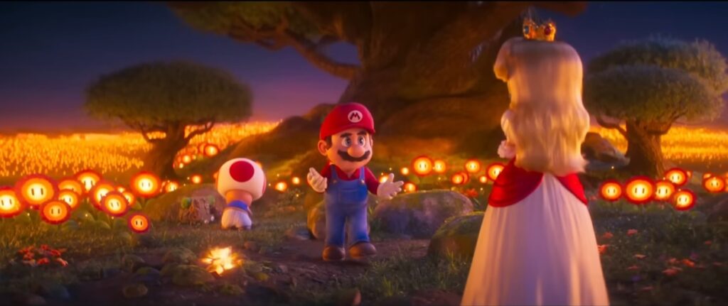 Mario i Peach w The Super Mario Bros. Movie