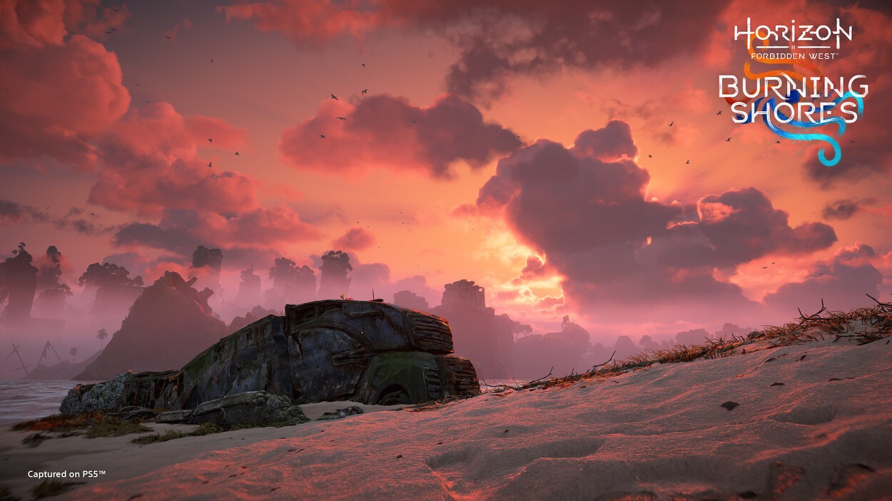 Chmury w Horizon Forbidden West: Burning Shores